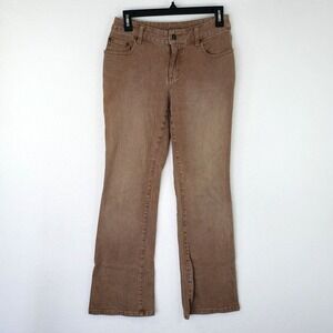 Jeanology Jeans 2P Petite Brown Bootcut Stretch Denim Jeans Cotton Spandex Blend